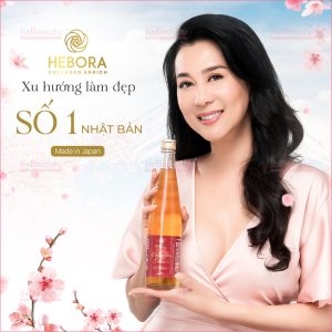 Nước uống đẹp da Collagen Enrich Hebora 160.000mg chai 500ml