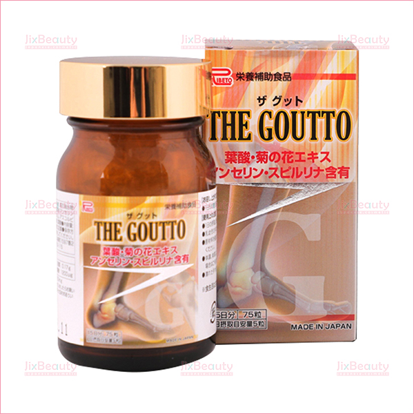 Viên uống hỗ trợ điều trị Gout Ribeto Shoji The Goutto nội địa Nhật Bản hộp 75 viên