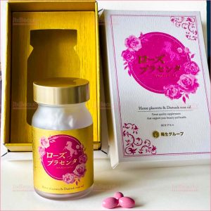 Viên uống tế bào gốc nhau thai ngựa Horse Placenta Damask Rose Oil hộp 90 viên