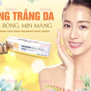 Nước uống nhau thai heo Melsmon Gold Liquid nội địa Nhật Bản (Hộp 30 ống x 10ml)