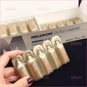 Nước uống nhau thai heo Melsmon Gold Liquid nội địa Nhật Bản (Hộp 30 ống x 10ml)