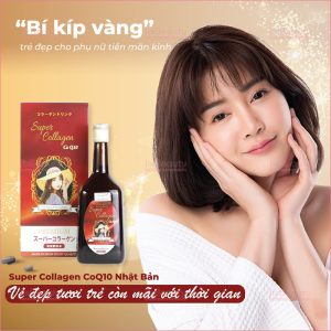 Nước uống Super Collagen CoQ10 Premium 20.000mg nội địa Nhật (Chai 720ml)