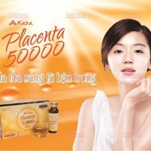 Nước uống tinh chất nhau thai Kaza Placenta 50000mg nội địa Nhật (Hộp 10 chai x 50ml)