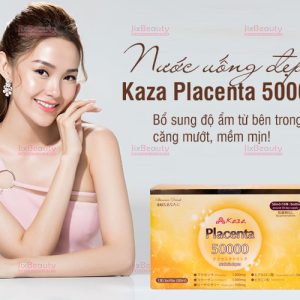 Nước uống tinh chất nhau thai Kaza Placenta 50000mg nội địa Nhật (Hộp 10 chai x 50ml)