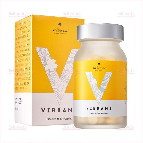 Viên uống trắng da, ngăn ngừa sạm nám Sakura Vibrant 150 viên nội địa Nhật