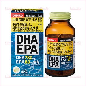 Viên uống bổ não Orihiro DHA EPA nội địa Nhật Bản hộp 180 viên