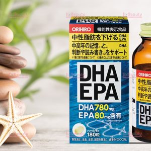 Viên uống bổ não Orihiro DHA EPA nội địa Nhật Bản hộp 180 viên