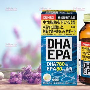 Viên uống bổ não Orihiro DHA EPA nội địa Nhật Bản hộp 180 viên