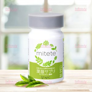 Viên uống bổ sung Acid Folic AFC Mitete nội địa Nhật Bản hộp 120 viên