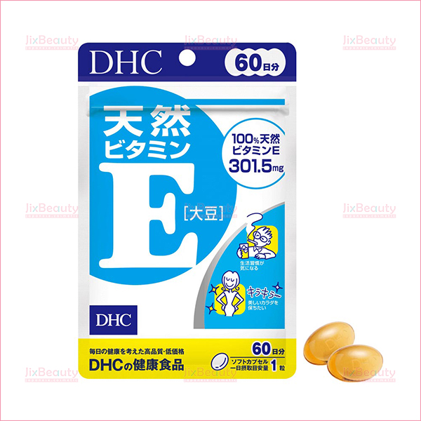 Viên uống bổ sung Vitamin E DHC nội địa Nhật Bản gói 60 viên